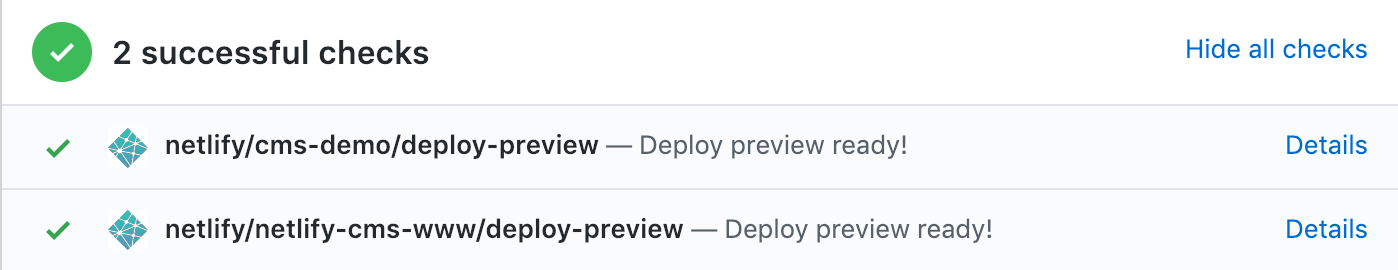 netlify deploy preview